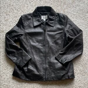 Worthington Classic Black Leather Jacket